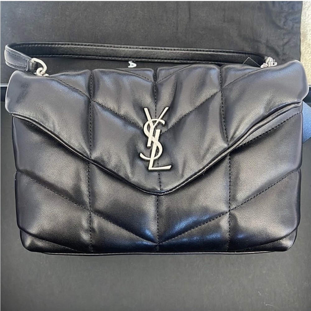 YSL Mini Lou Lou Puffer Leather Chain Shoulder Bag - Picture 3 of 10